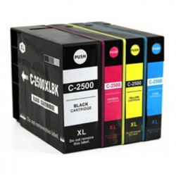 Pack 4 Tinteiros Canon Maxify PGI-2500 XL Compatíveis